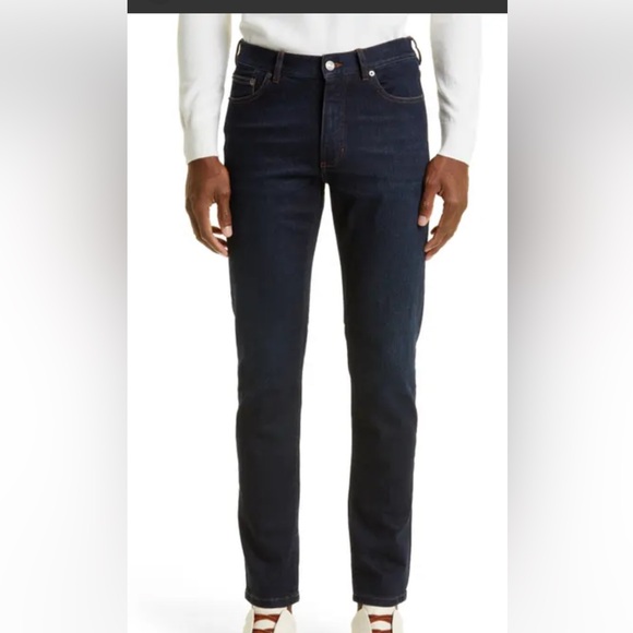 Ermenegildo Zegna Men's Dark Wash 5 Pockets Jeans Size 34